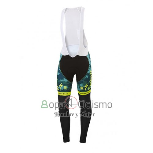 Tinkoff Saxo Bank Ropa Ciclismo Culotte Largo 2016 Mangas Largas AMarillo y Verde
